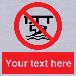 Custom Do not use watercraft in the vicinity of piers